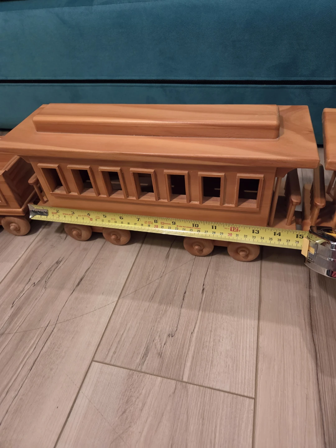 Wooden Train Display Set – Handcrafted - photo 5