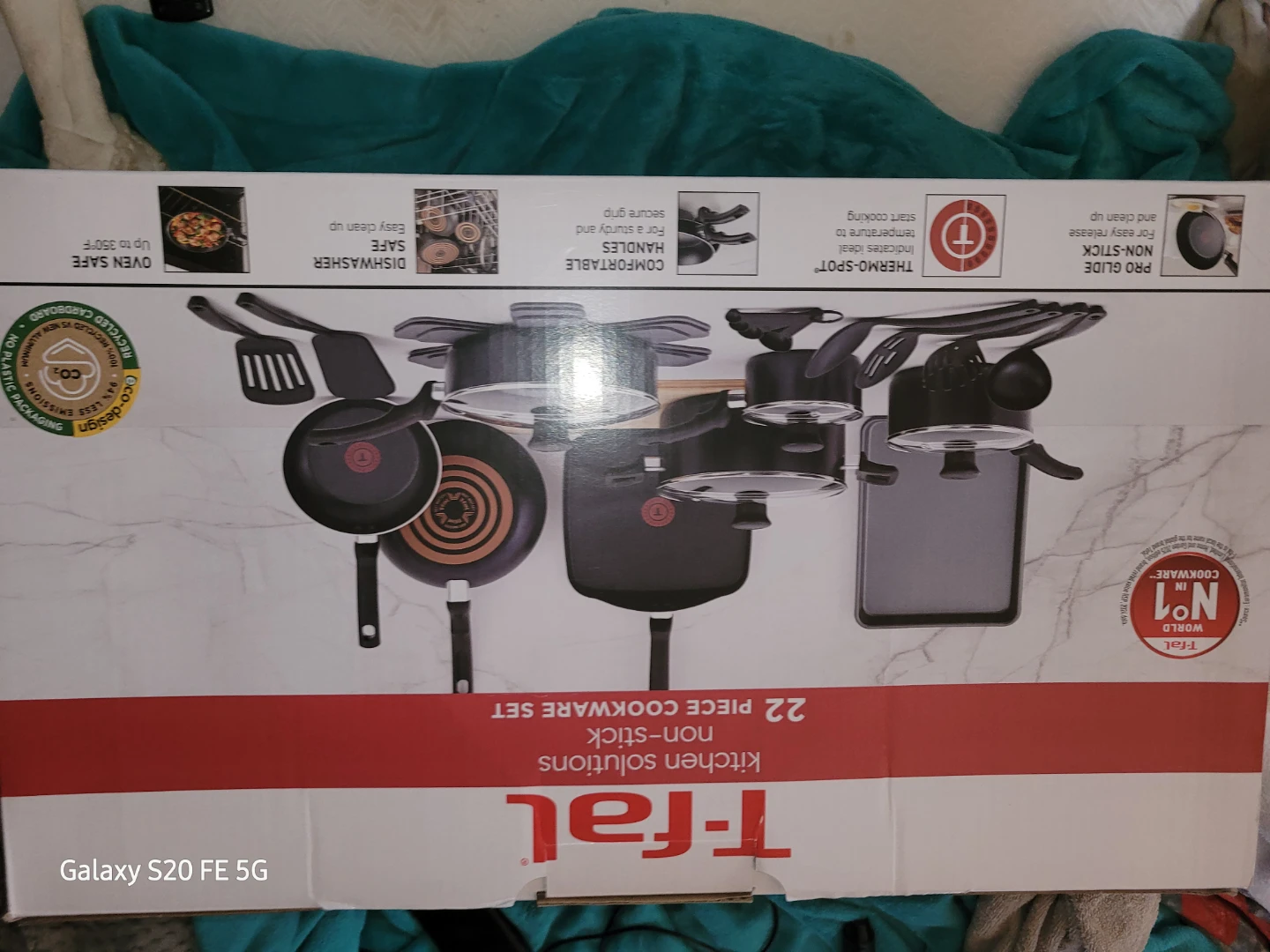 T-fal 22 Piece Non-Stick Cookware Set