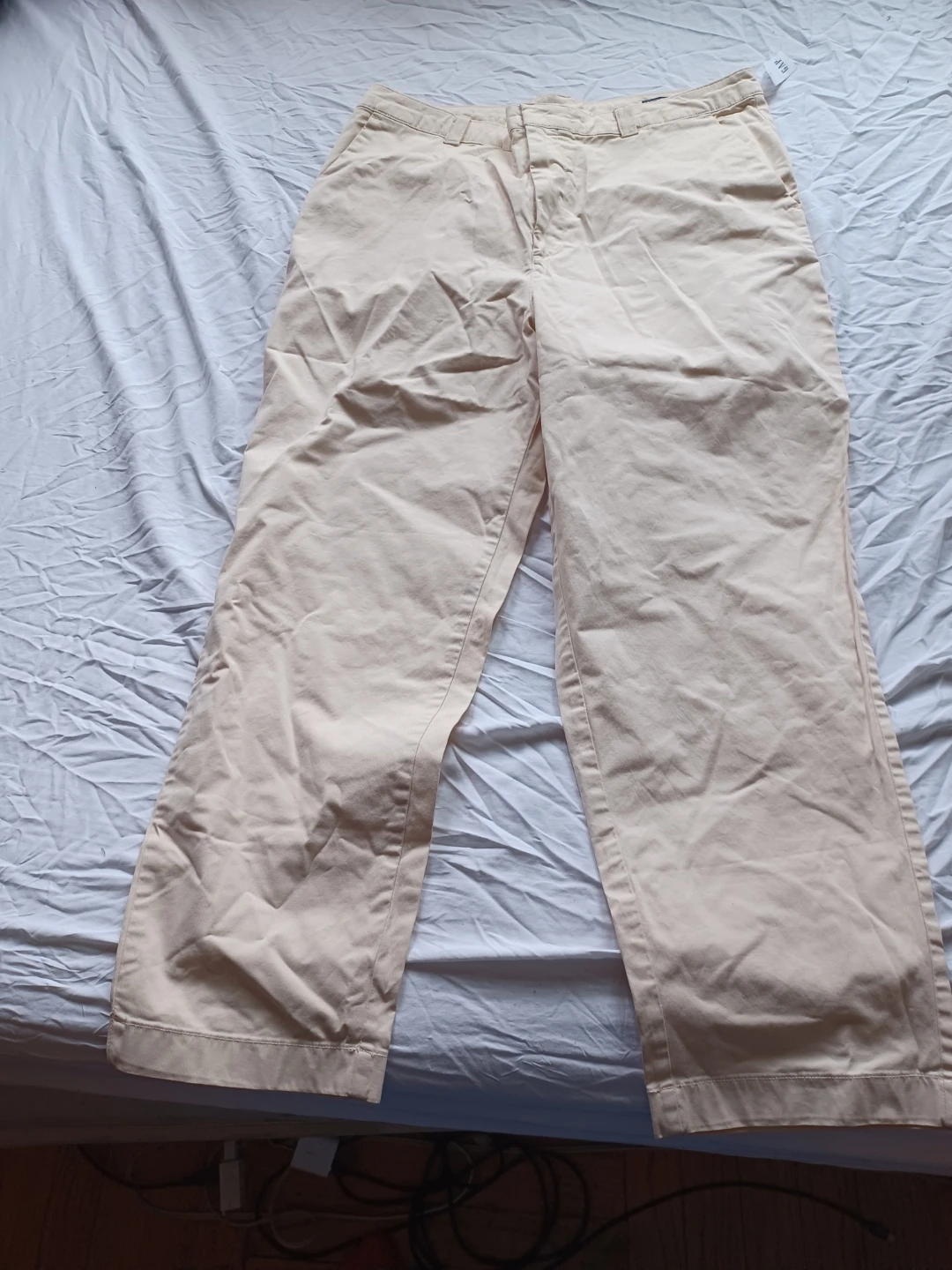 GAP Straight Up Khakis Pants Tan Size 18 Tall - photo 3