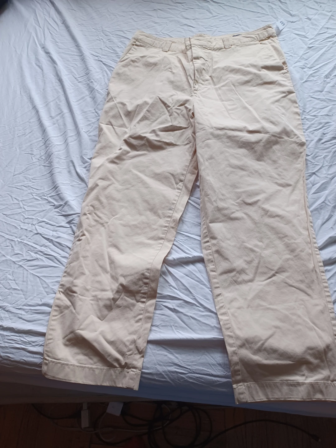 GAP Straight Up Khakis Pants Tan Size 18 Tall - photo 4