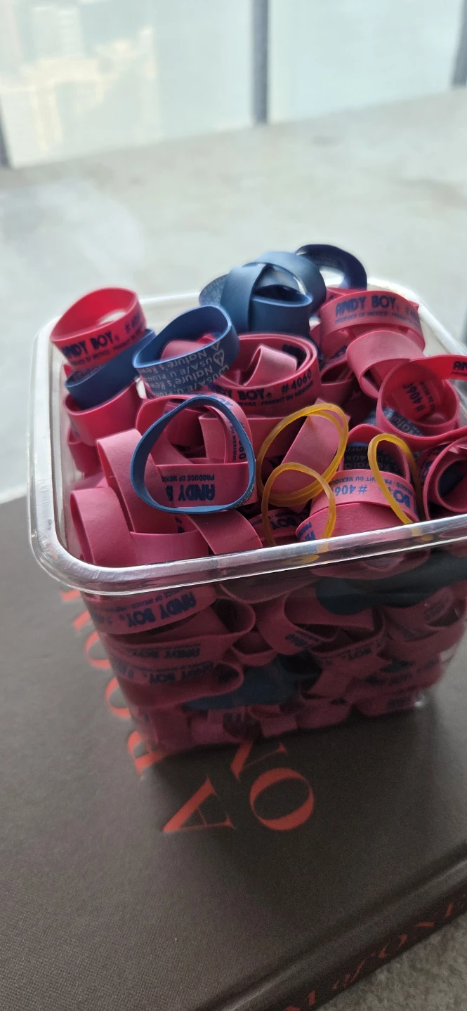 Andy Boy Rubber Bands - Red, Blue, and Yellow - photo 3