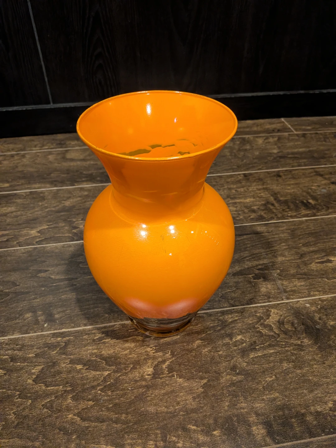 Orange Glass Vase