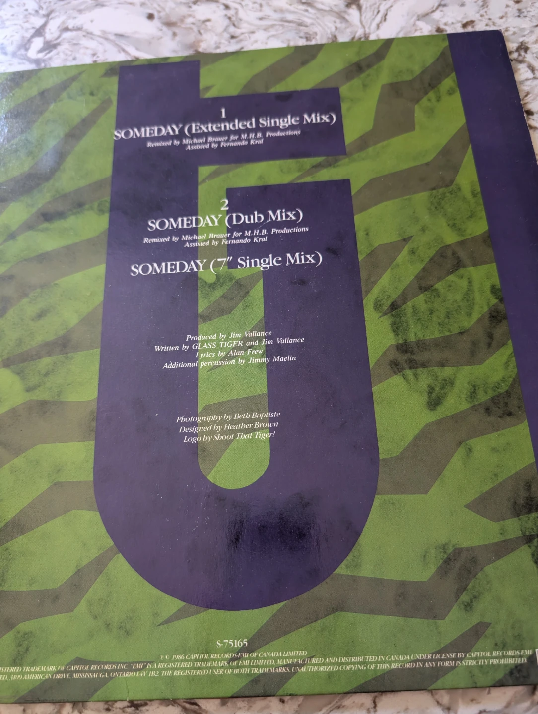 Glass Tiger Someday 12" Extended Single Mix 7" Single - photo 2