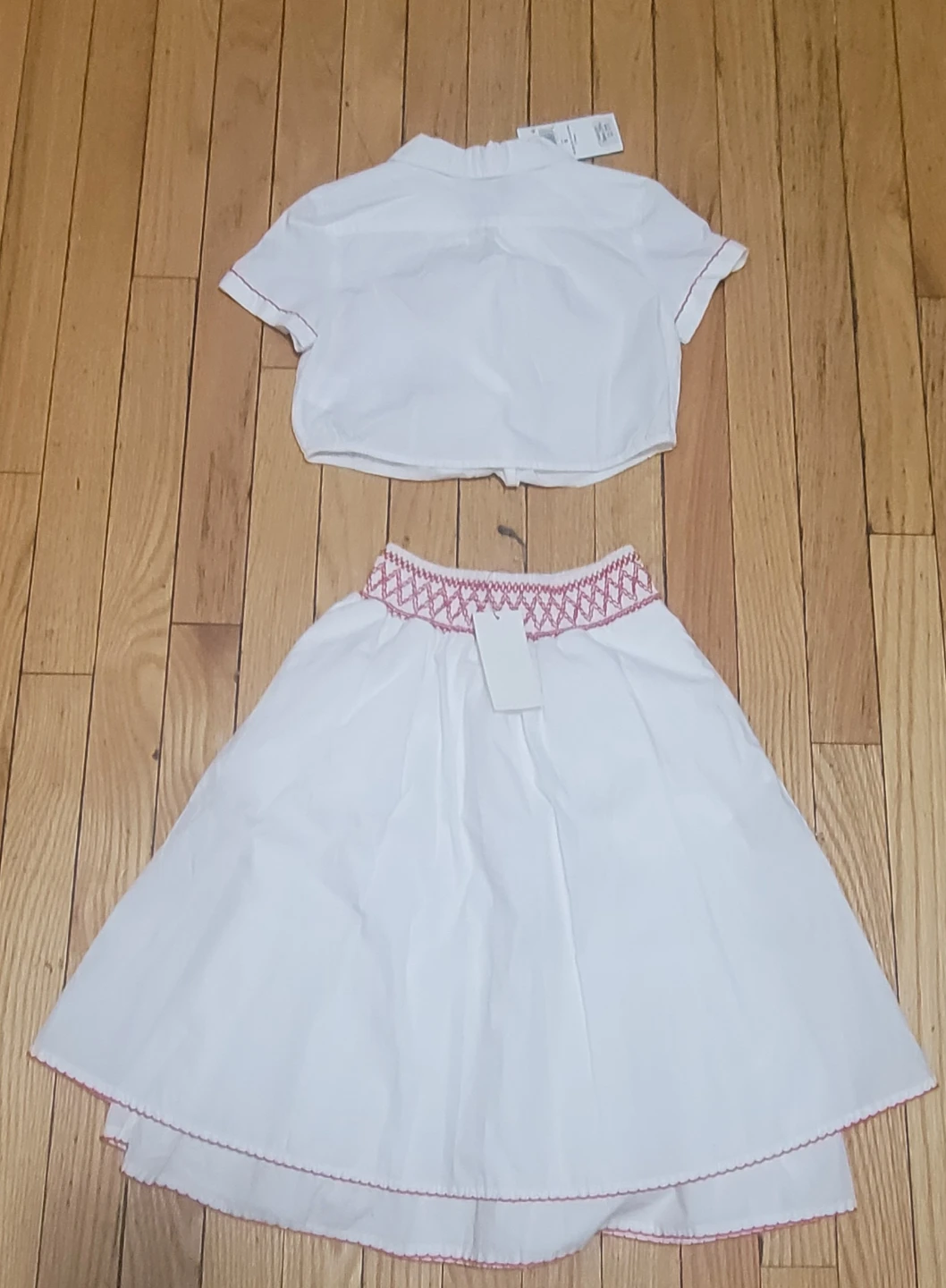 Polo Ralph Lauren White Cotton Skirt and Top Set - Size 6 - photo 2