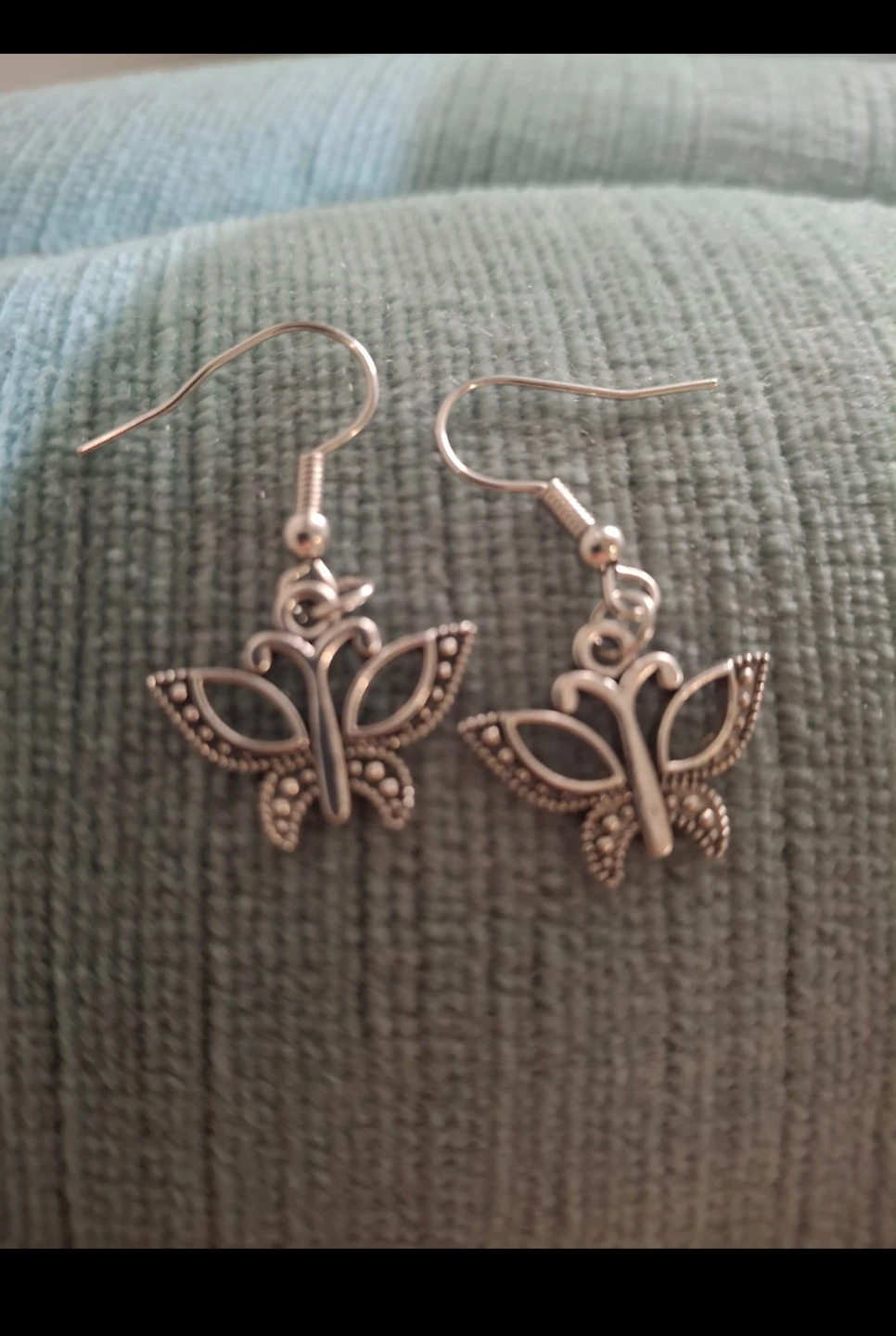 Handmade Charm Earrings - Hypoallergenic - Butterfly