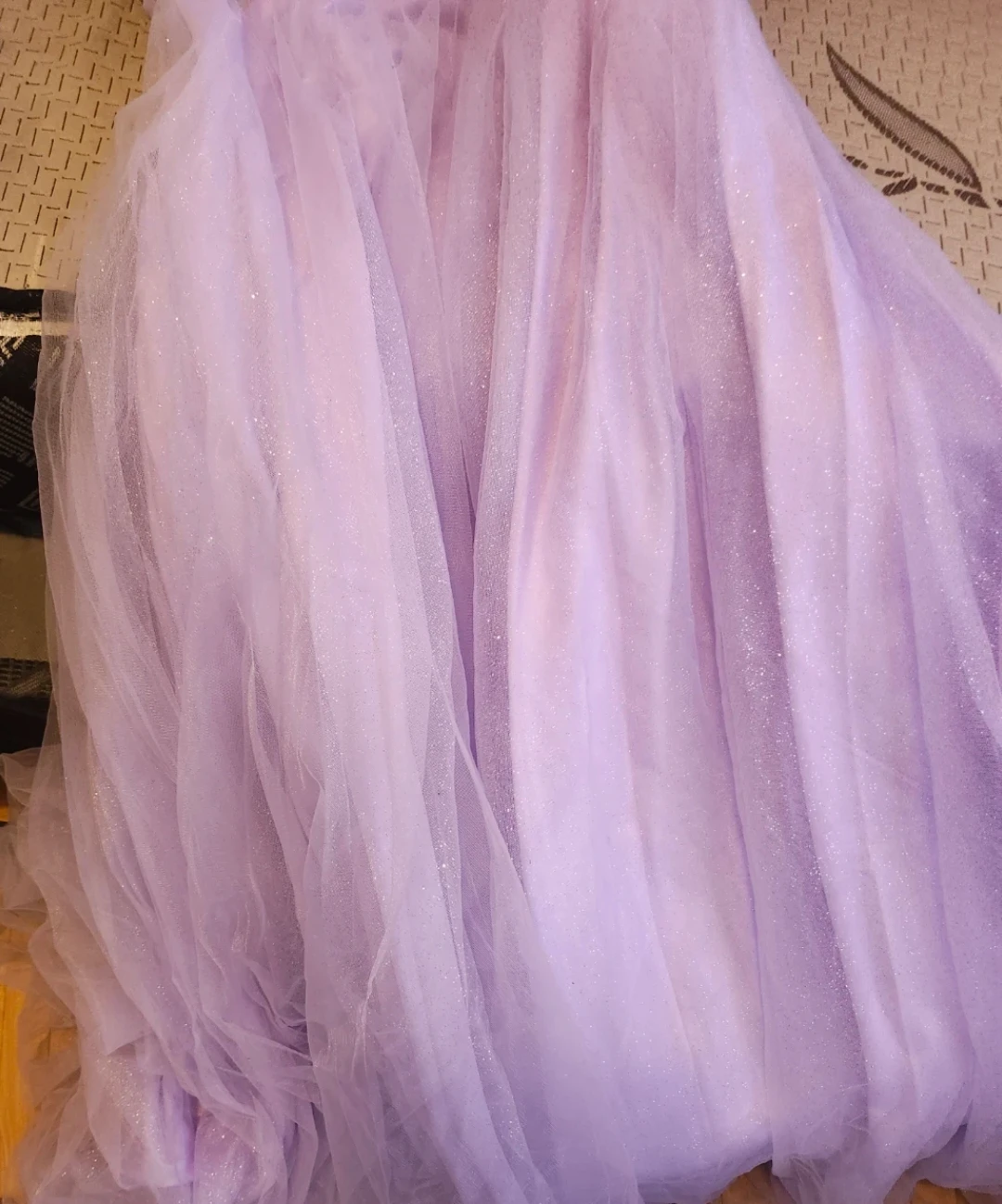 Lavender Sequin Beaded Formal Gown - photo 3