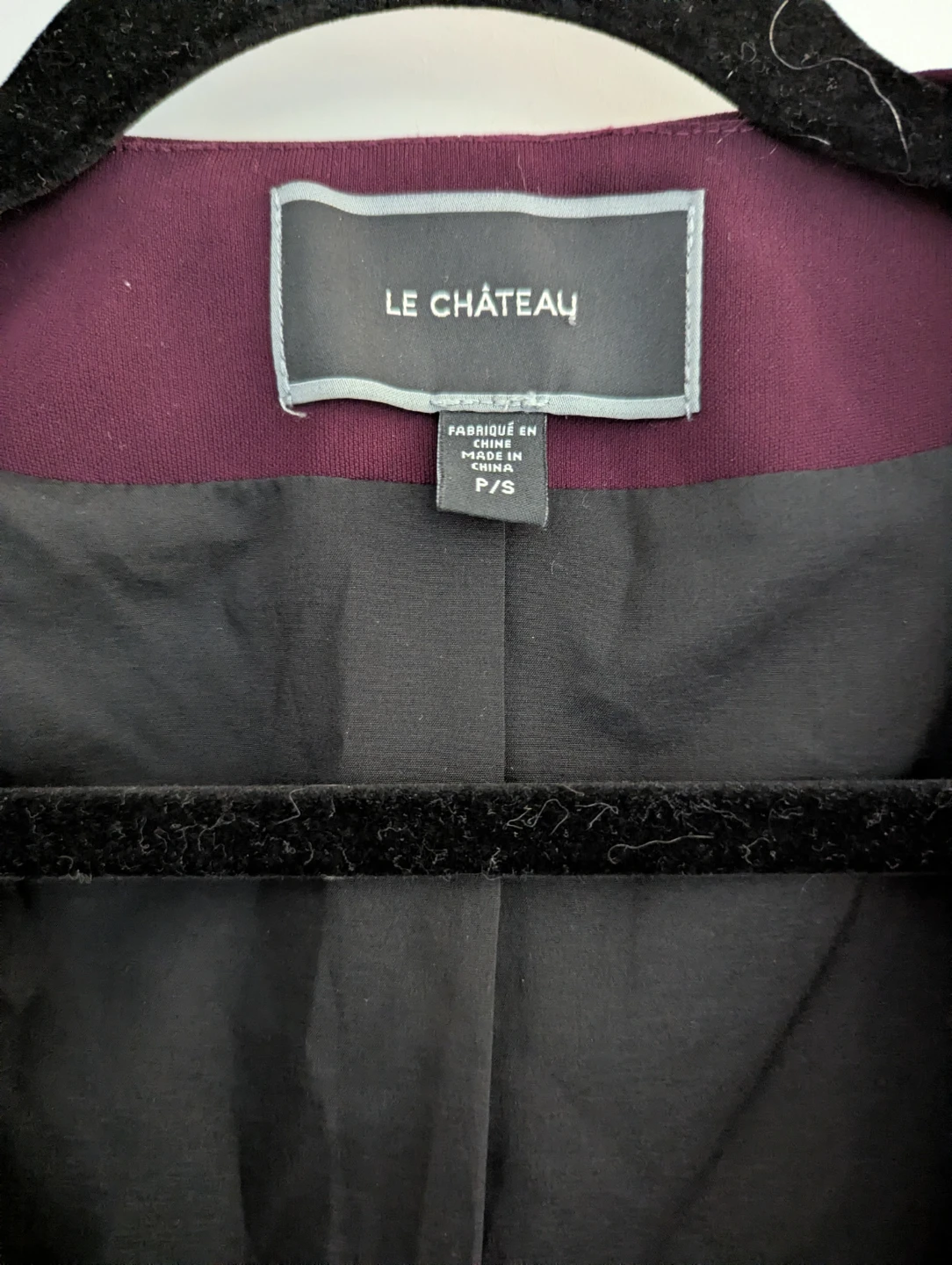 Le Château Relaxed Fit Wine/Plum Blazer - P/S - photo 3