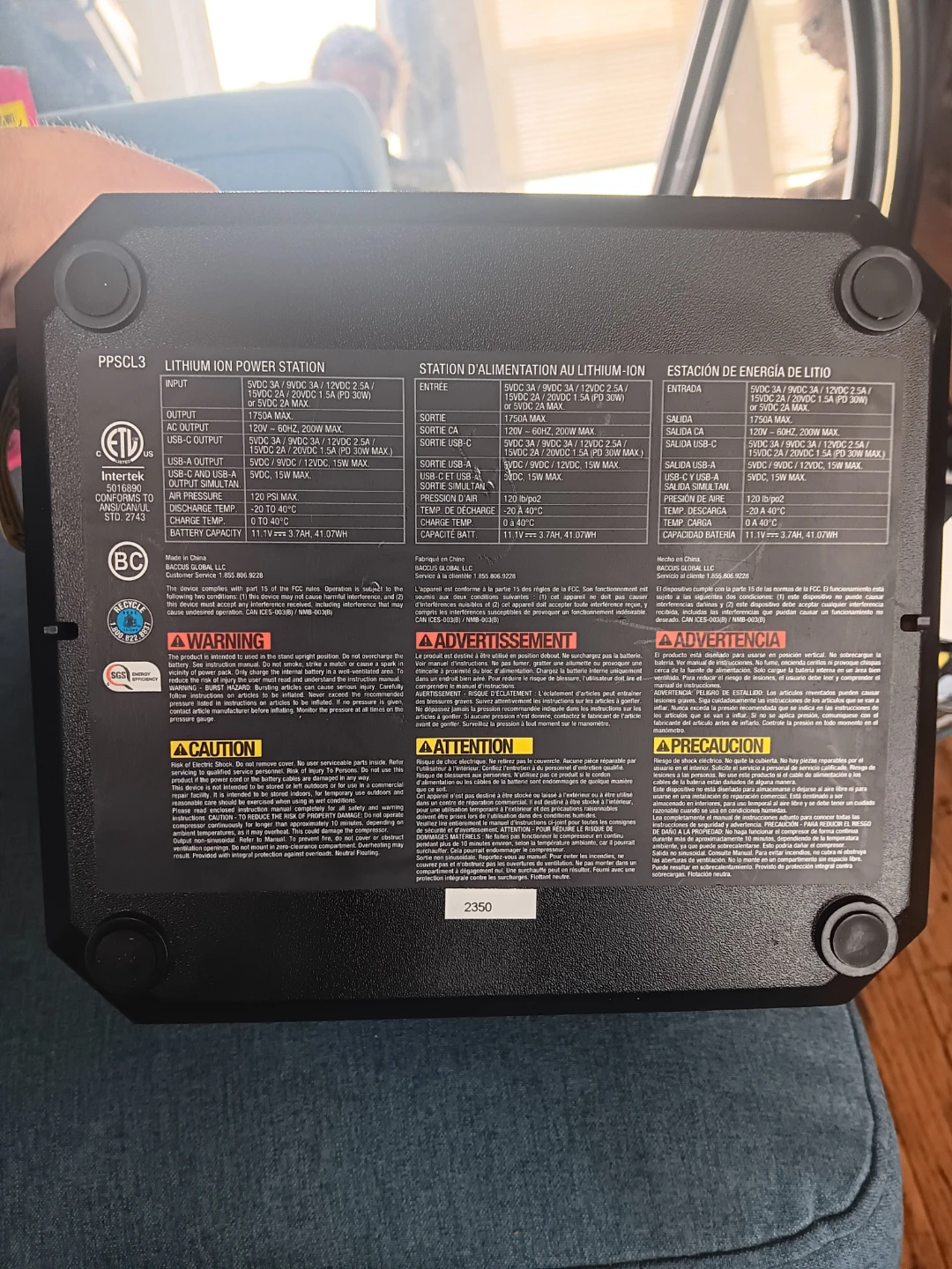 CAT 1750A Jump Starter Power Station - photo 2