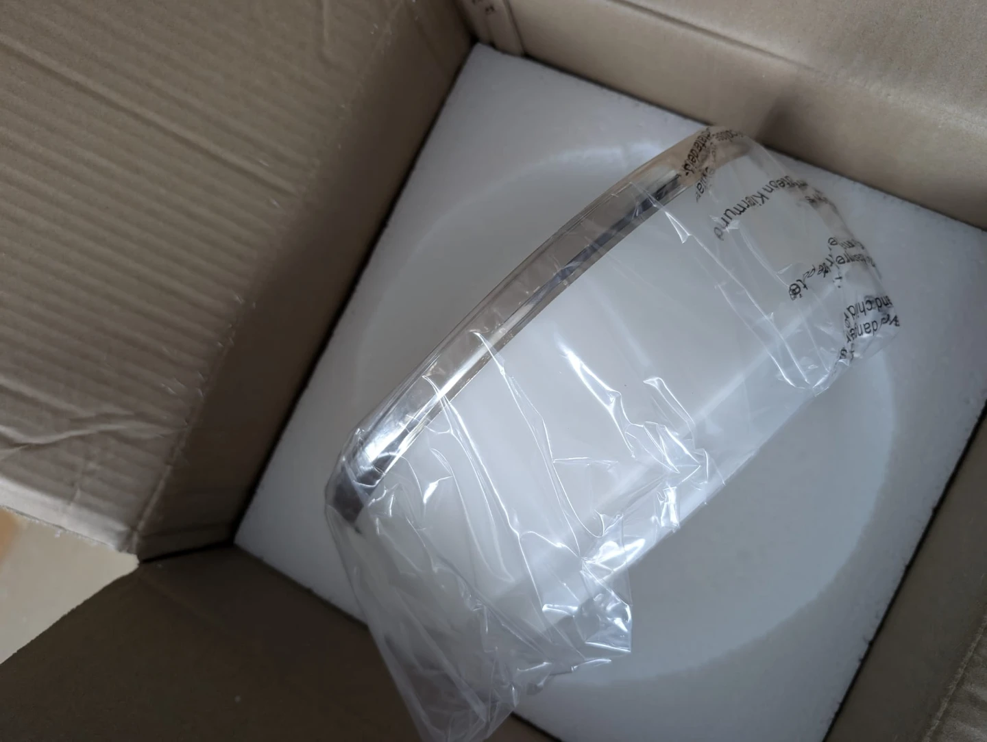 Surface Mount Ceiling Light Fixture - White with chrome trim - photo 5