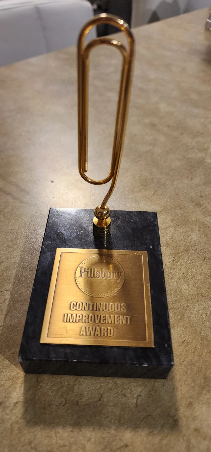 Pillsbury Continuous Improvement Award Trophy - photo 4