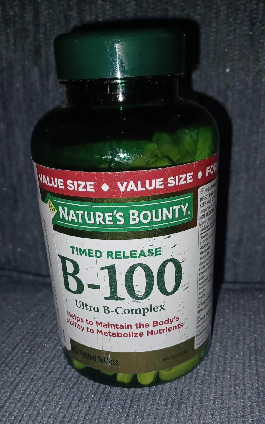 Nature's Bounty B-100 Ultra B-Complex Timed Release Tablets