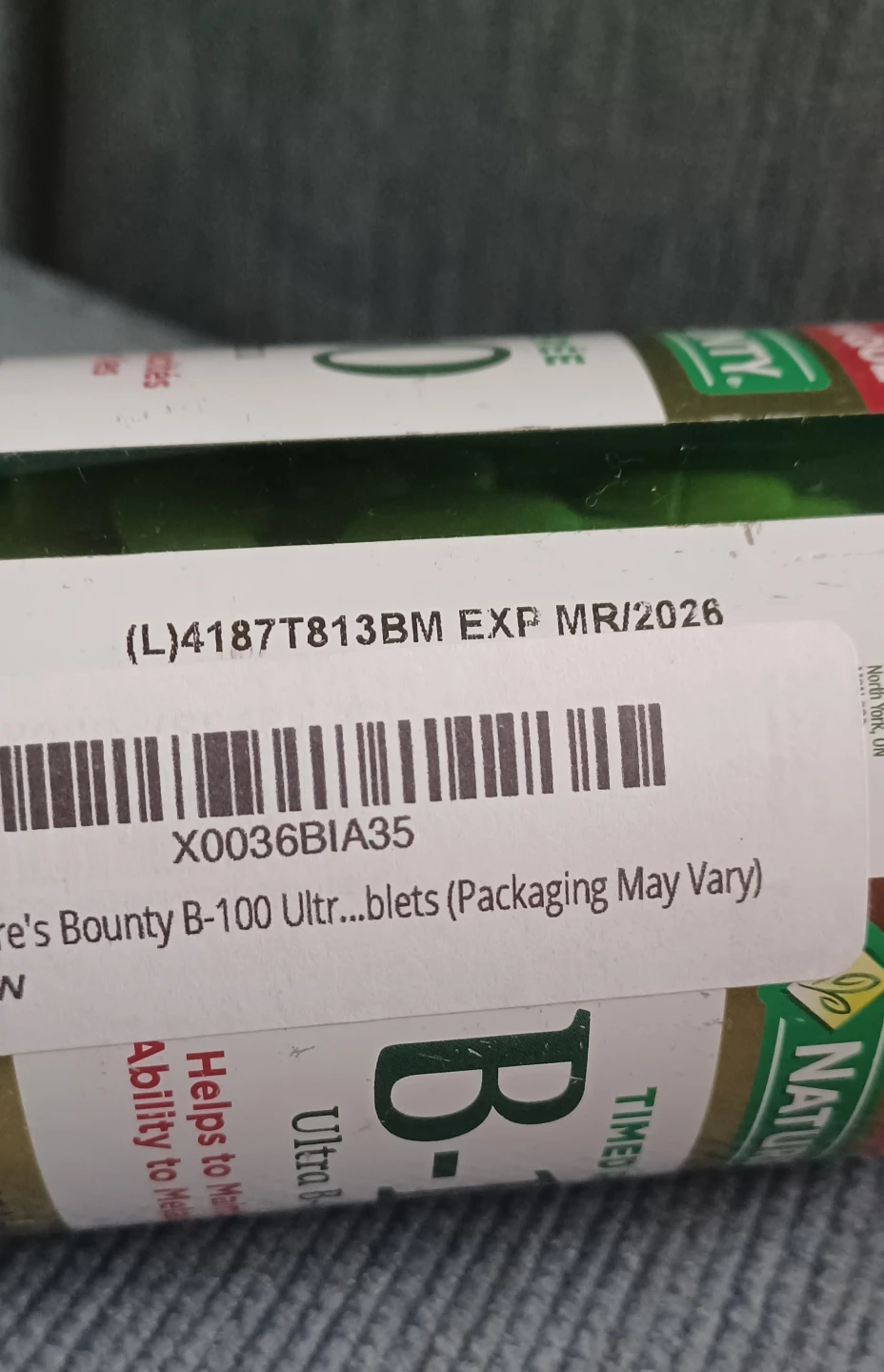 Nature's Bounty B-100 Ultra B-Complex Timed Release Tablets - photo 3
