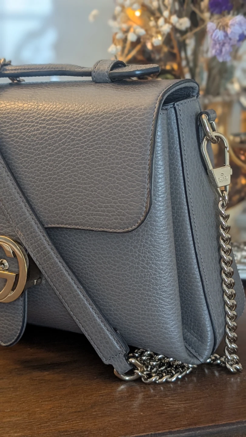 Gucci Grey Leather Shoulder Bag - photo 3