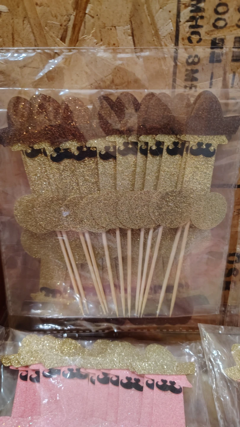 Party Cupcake Toppers - Sombreros & Moustaches