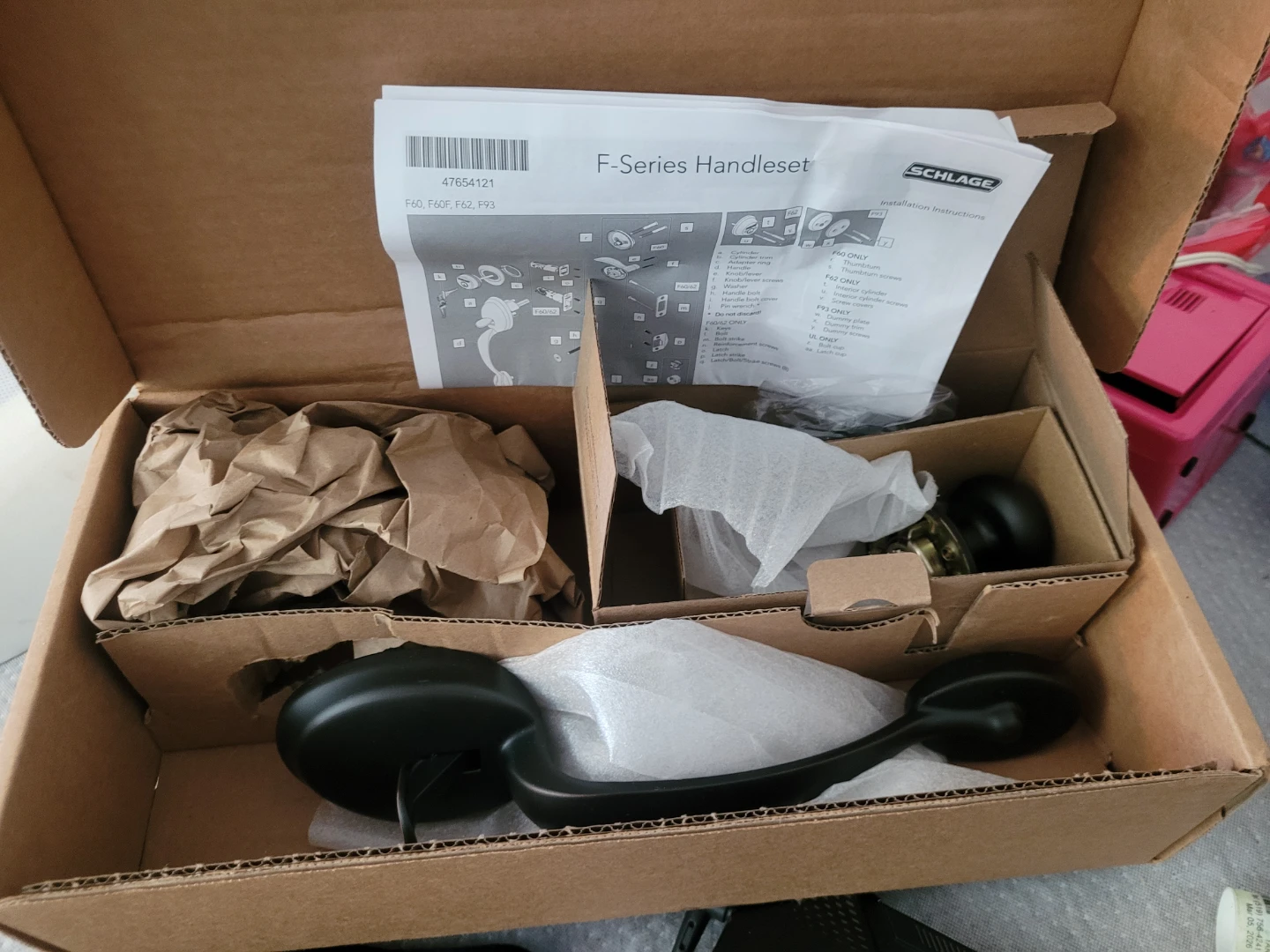 Schlage F-Series Handleset