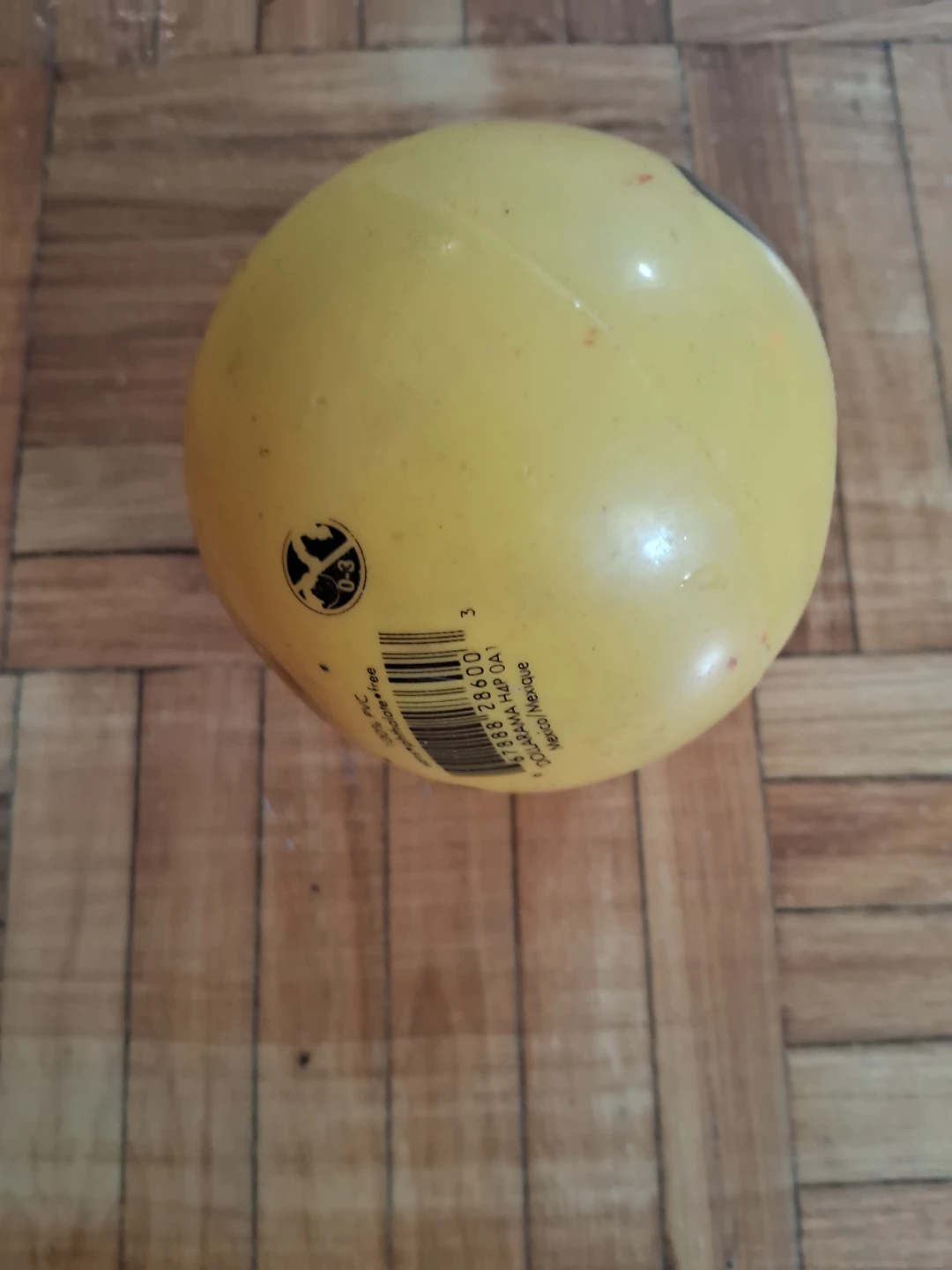 Yellow PVC Ball 0-3