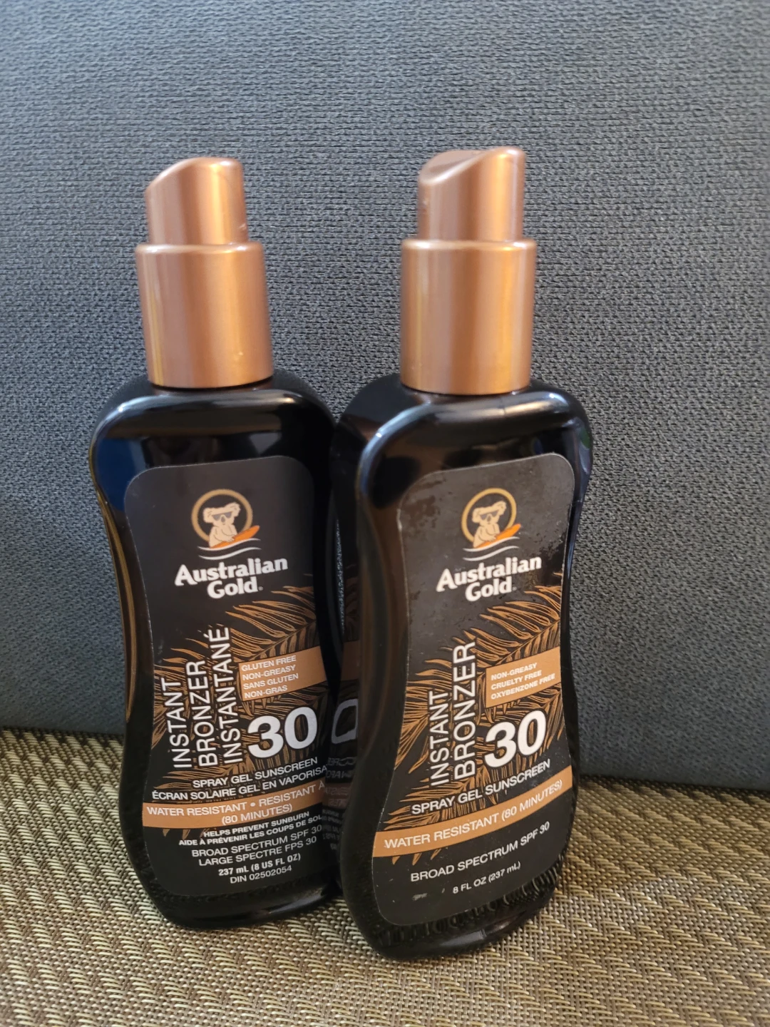 Australian Gold Instant Bronzer SPF 30 Spray Gel  sunscreen