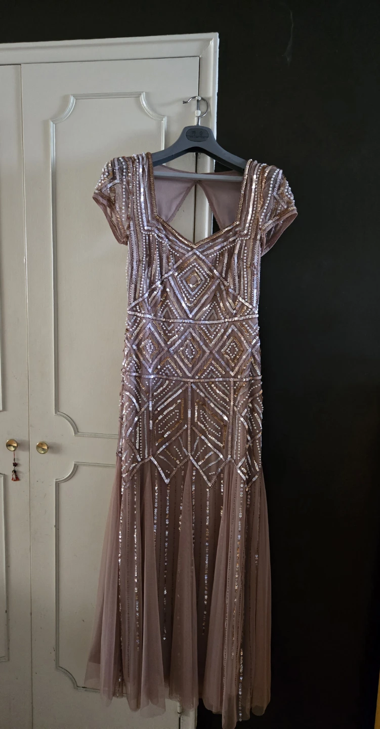 Adrianna Papell Embellished Beaded Gown