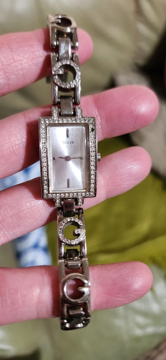 Guess Women's Watch - Silver Tone with Rhinestones