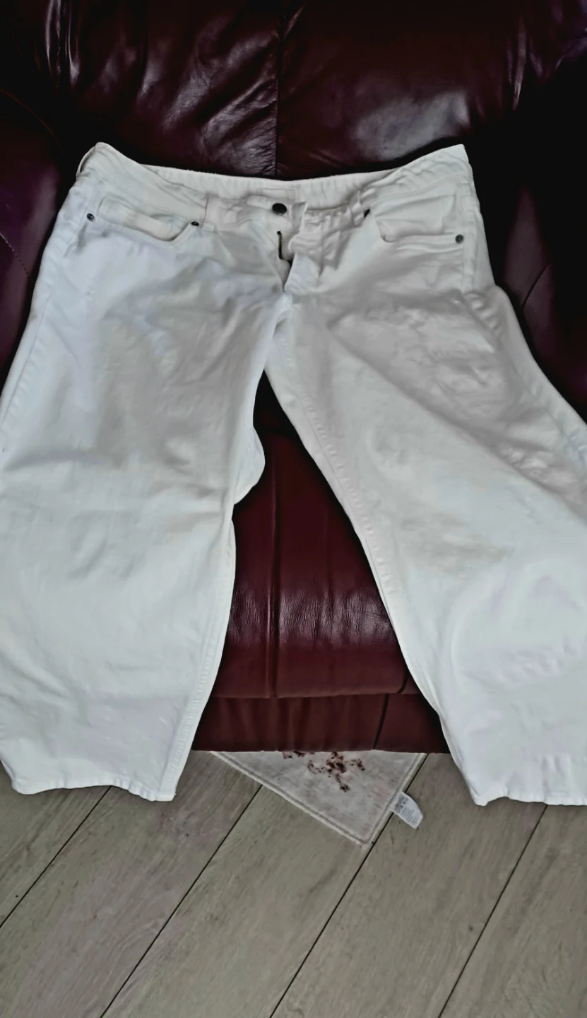 H&M White Denim Jeans - Women's Size 14 - photo 2