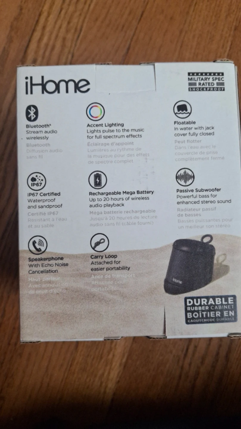 iHome PlayTough Waterproof Portable Speaker - photo 3