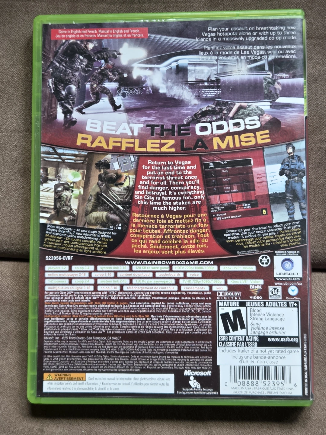 Tom Clancy's Rainbow Six Vegas 2 XBOX 360 - photo 2