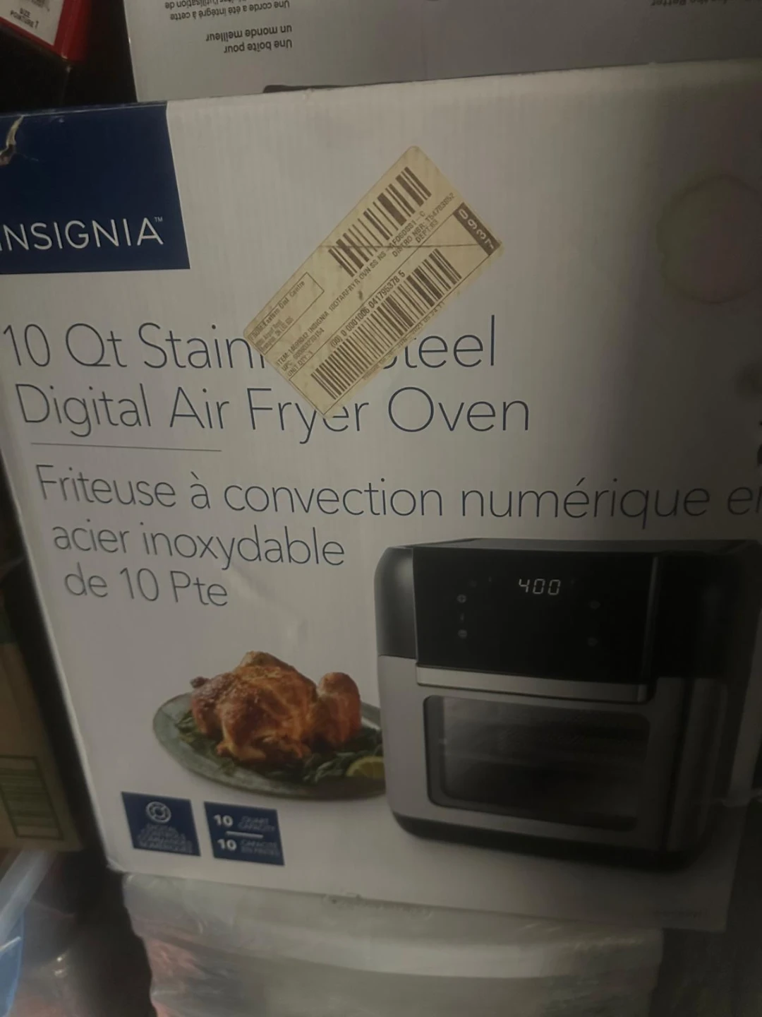 Insignia 10 Qt Stainless Steel Digital Air Fryer Oven