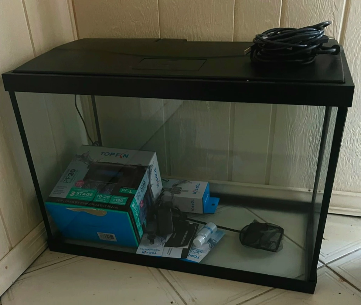 TOP FIN PF20 Aquarium setup
