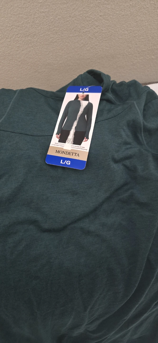 Mondetta Long Sleeve Green Top Size L/G - photo 2