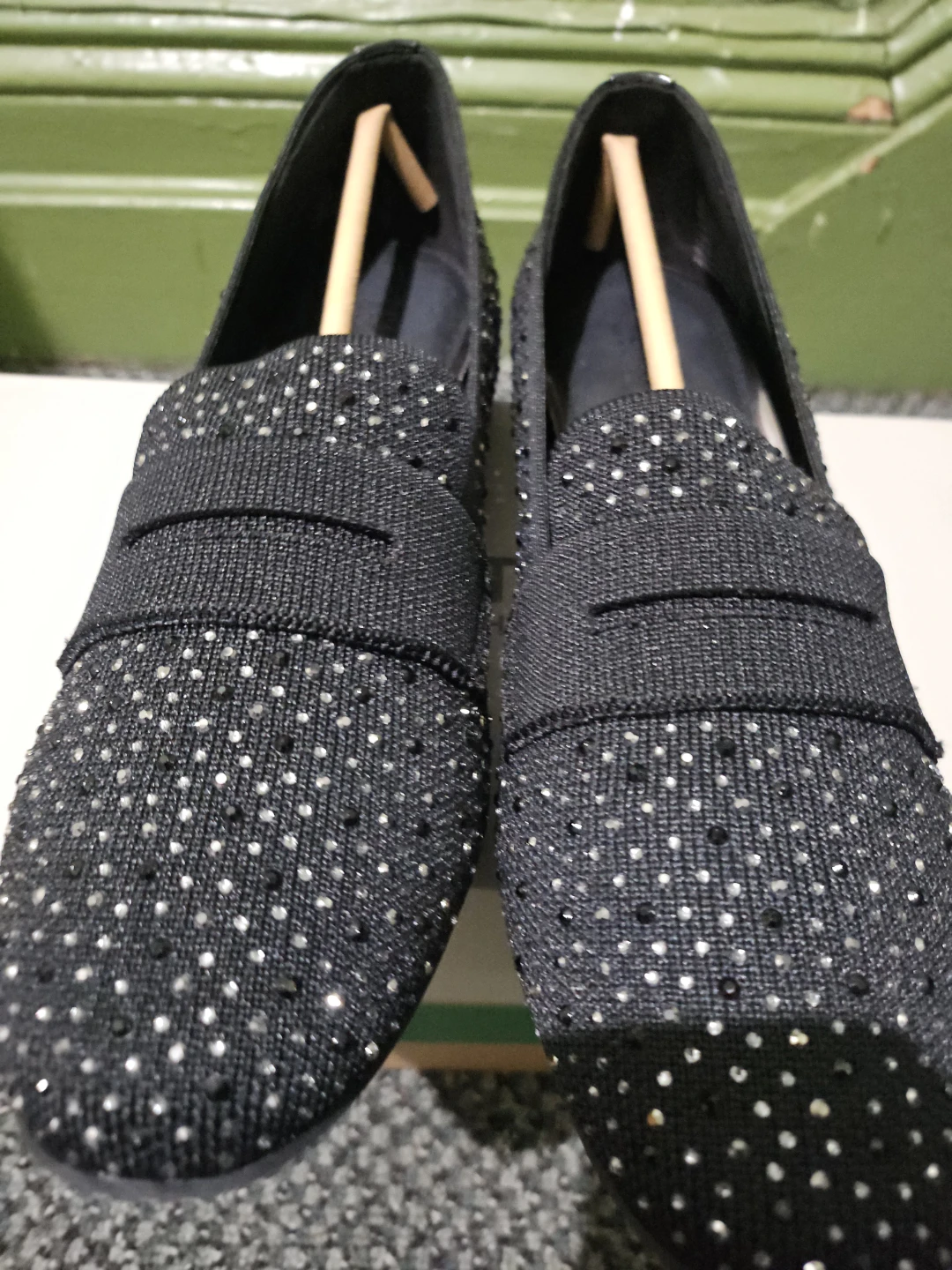Reaction Kenneth Cole Black Embellished Loafers - photo 3