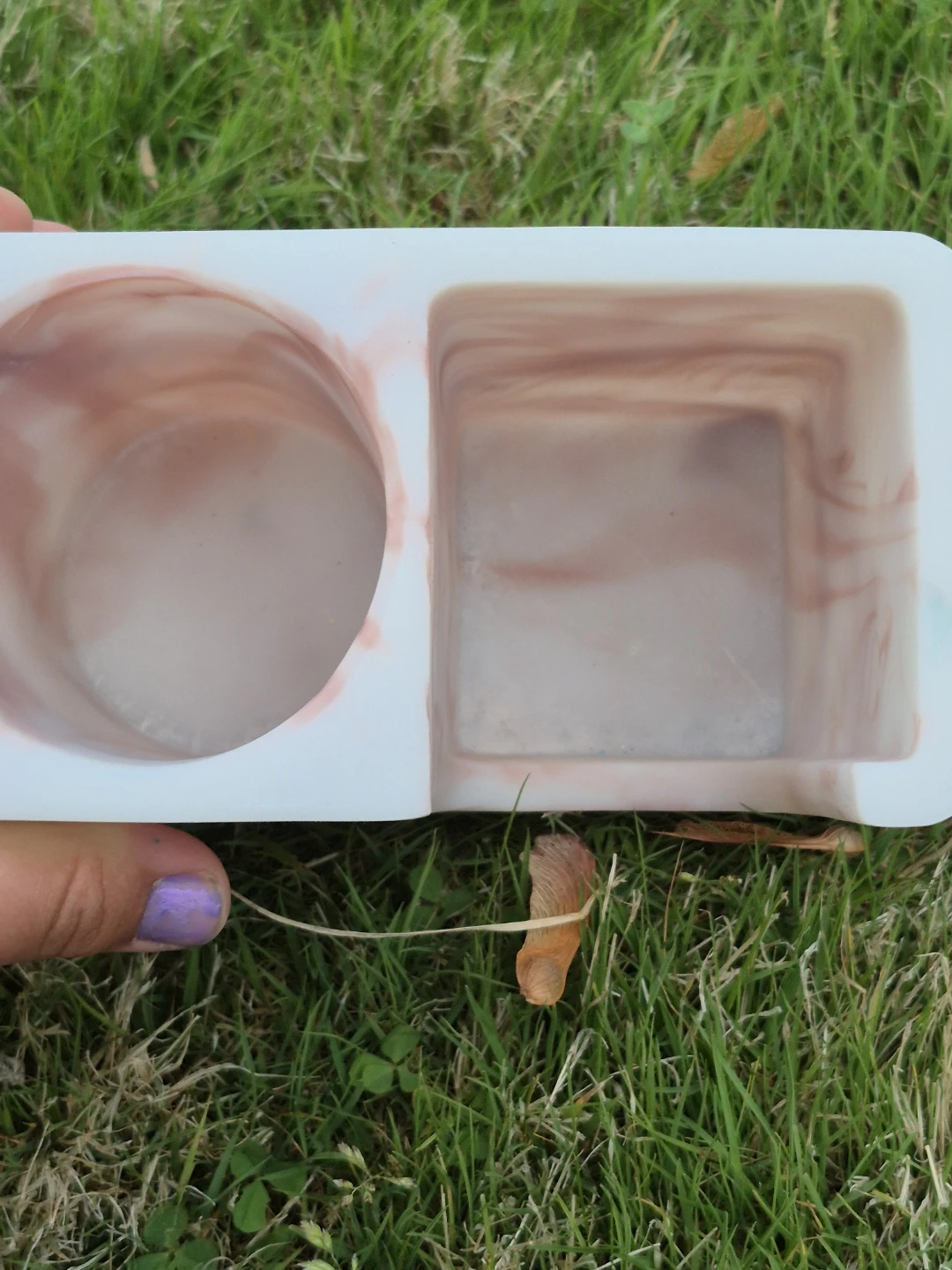 Wild Sage Marble Swirl Toothbrush and Deodorant Holder - photo 4