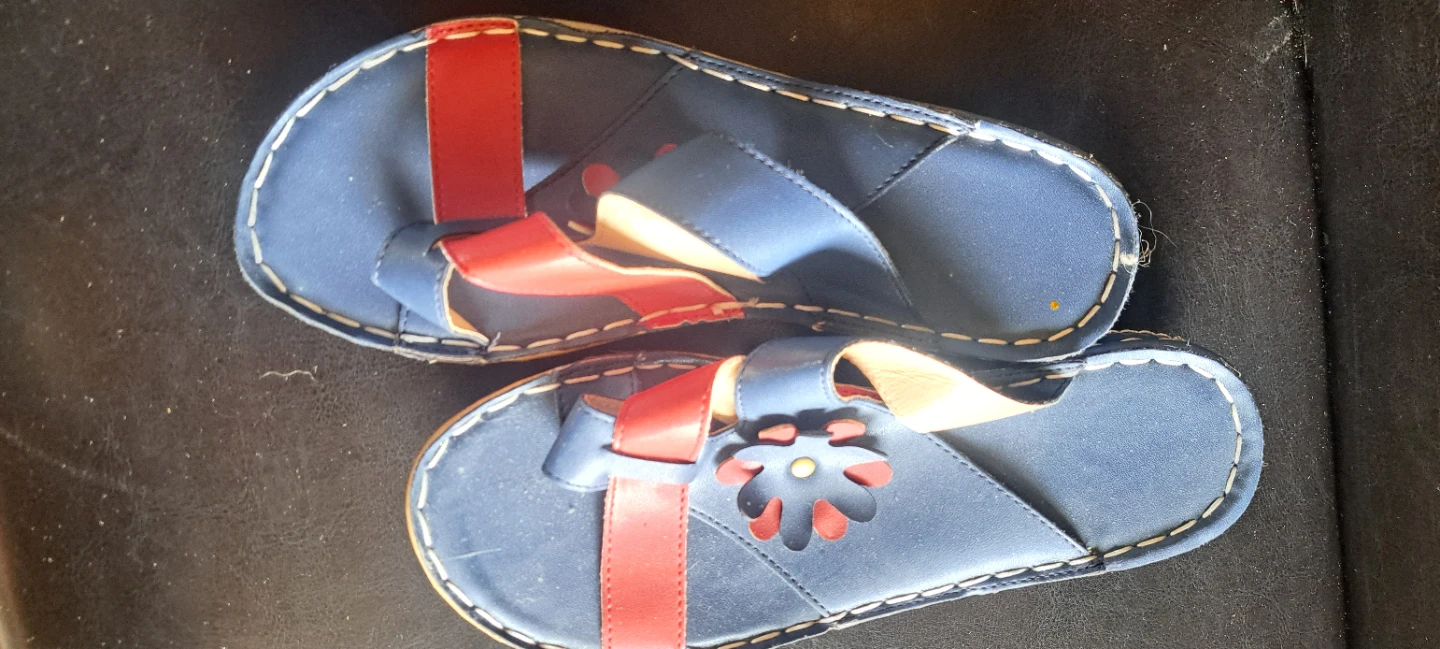 Blue and Red Sandals - Size 36