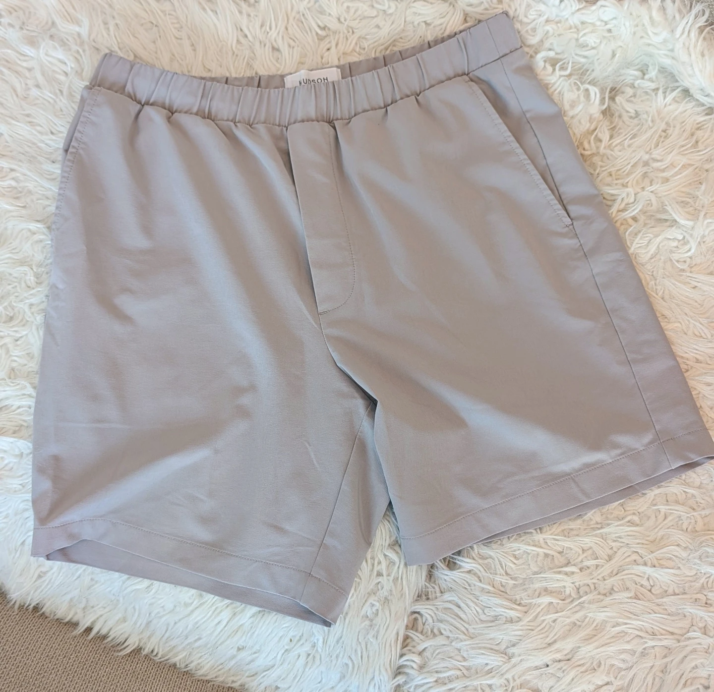 Hudson Men's Elastic Waist Shorts Grey
