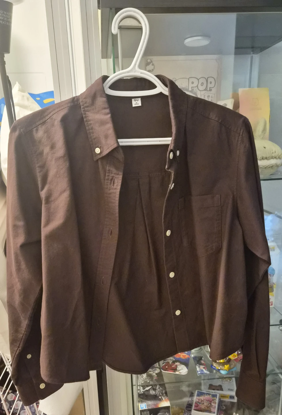 GU cropped button up button up shirt - photo 2