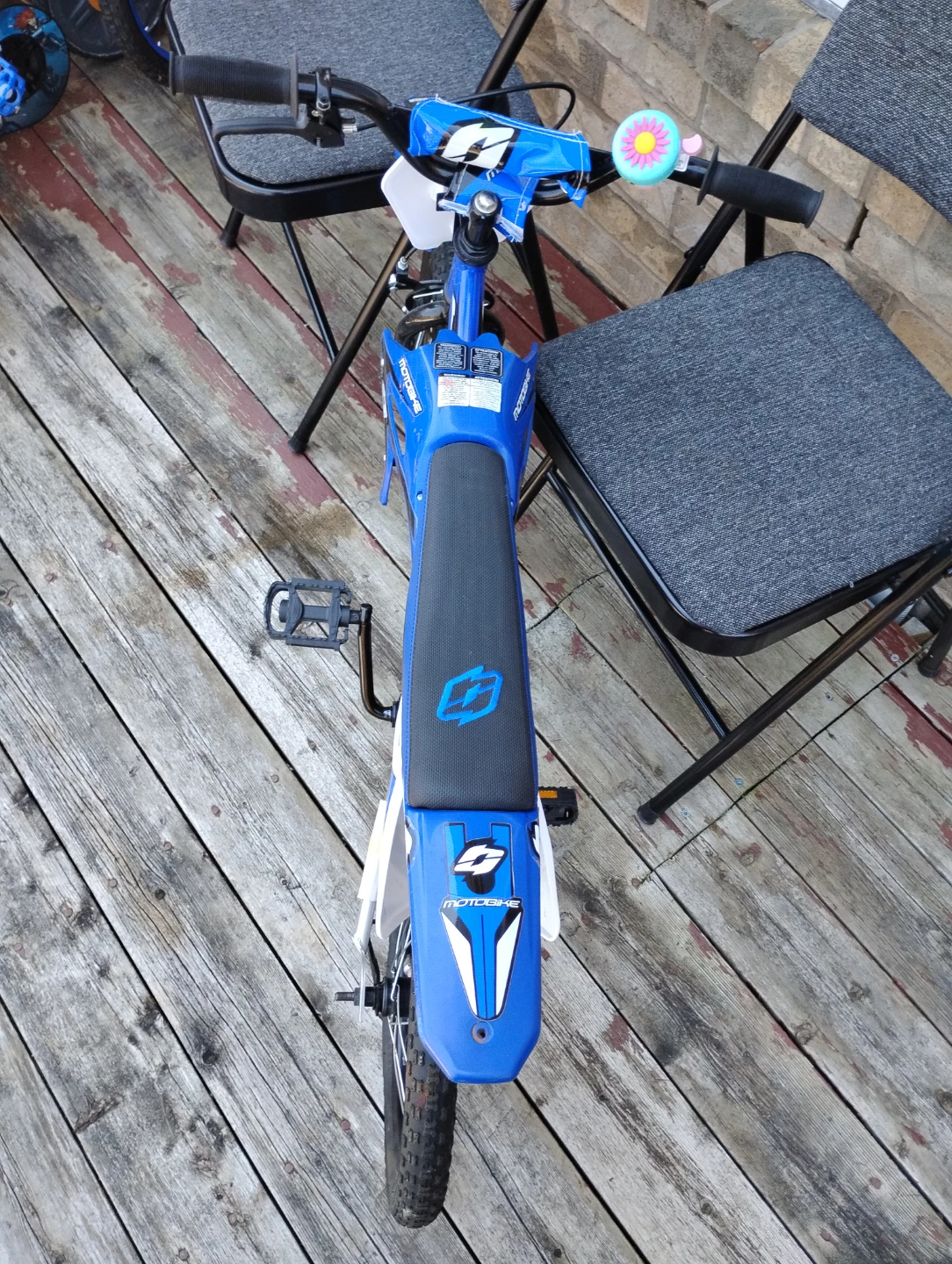 Blue Motobike Kids Bicycle