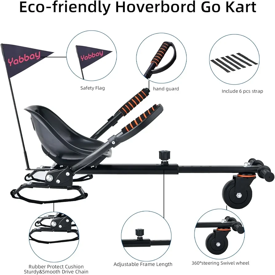 Yabbay Hoverboard Go Kart Attachment - photo 3