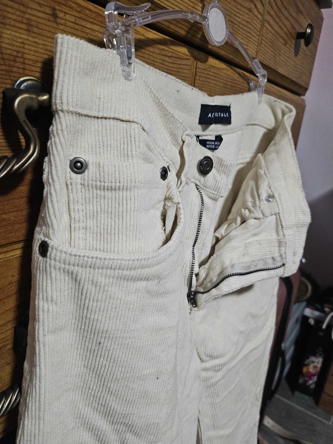 Aeropostale Cream Corduroy Pants - photo 3