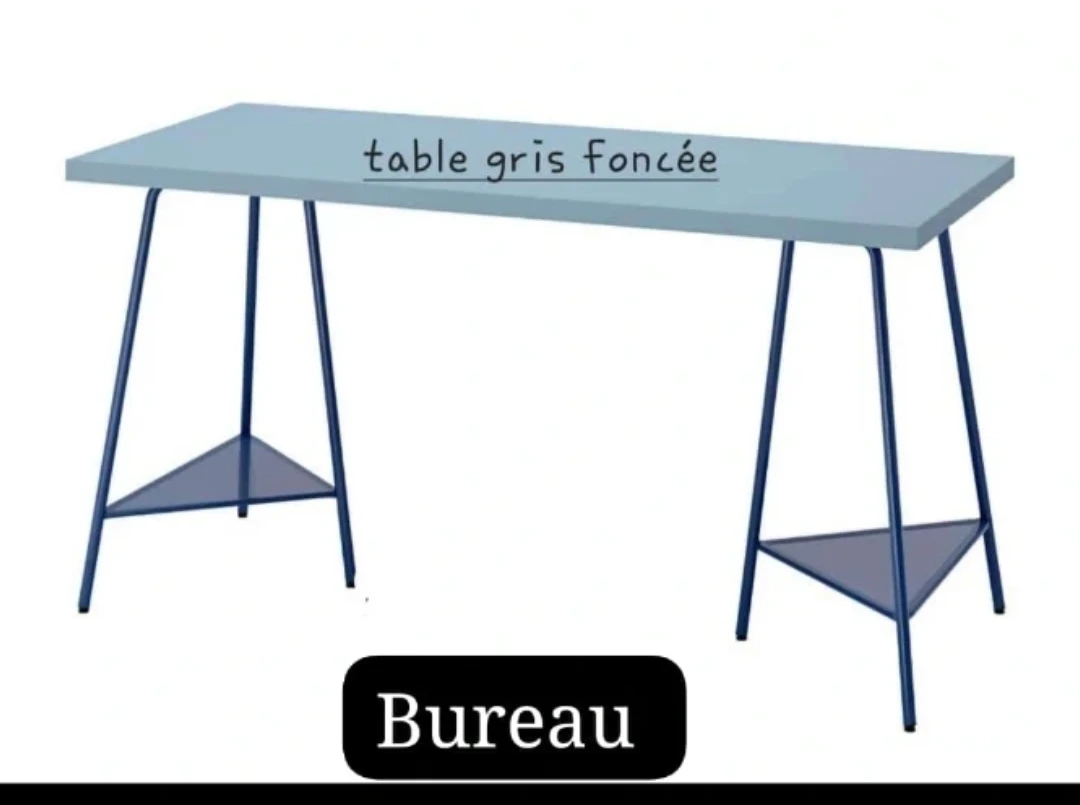 Bureau gris foncé