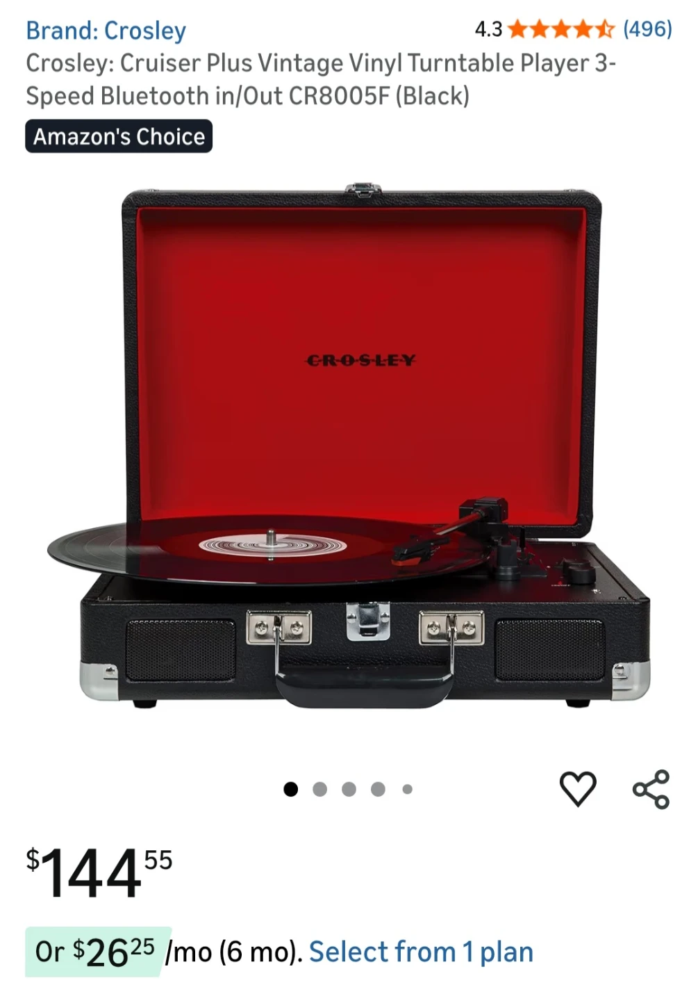 Crosley Portable Record Player - photo 5