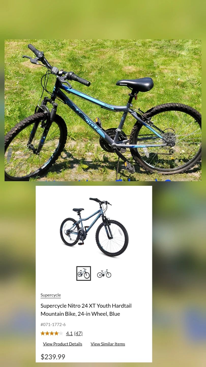 Supercycle Nitro 24 XT Youth Mountain Bike - Blue