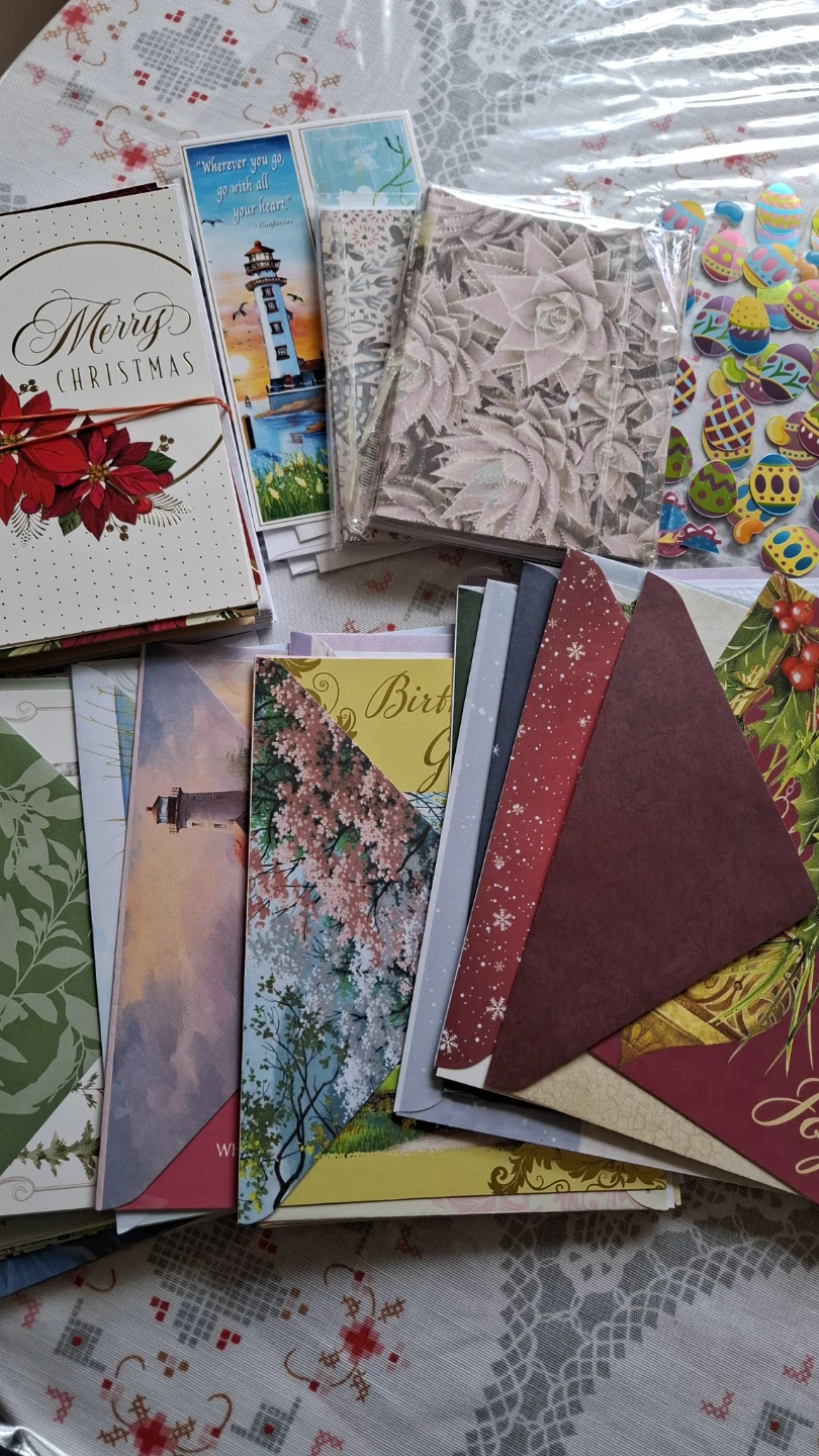 Assorted Greeting Cards, Notecards and Stickers
