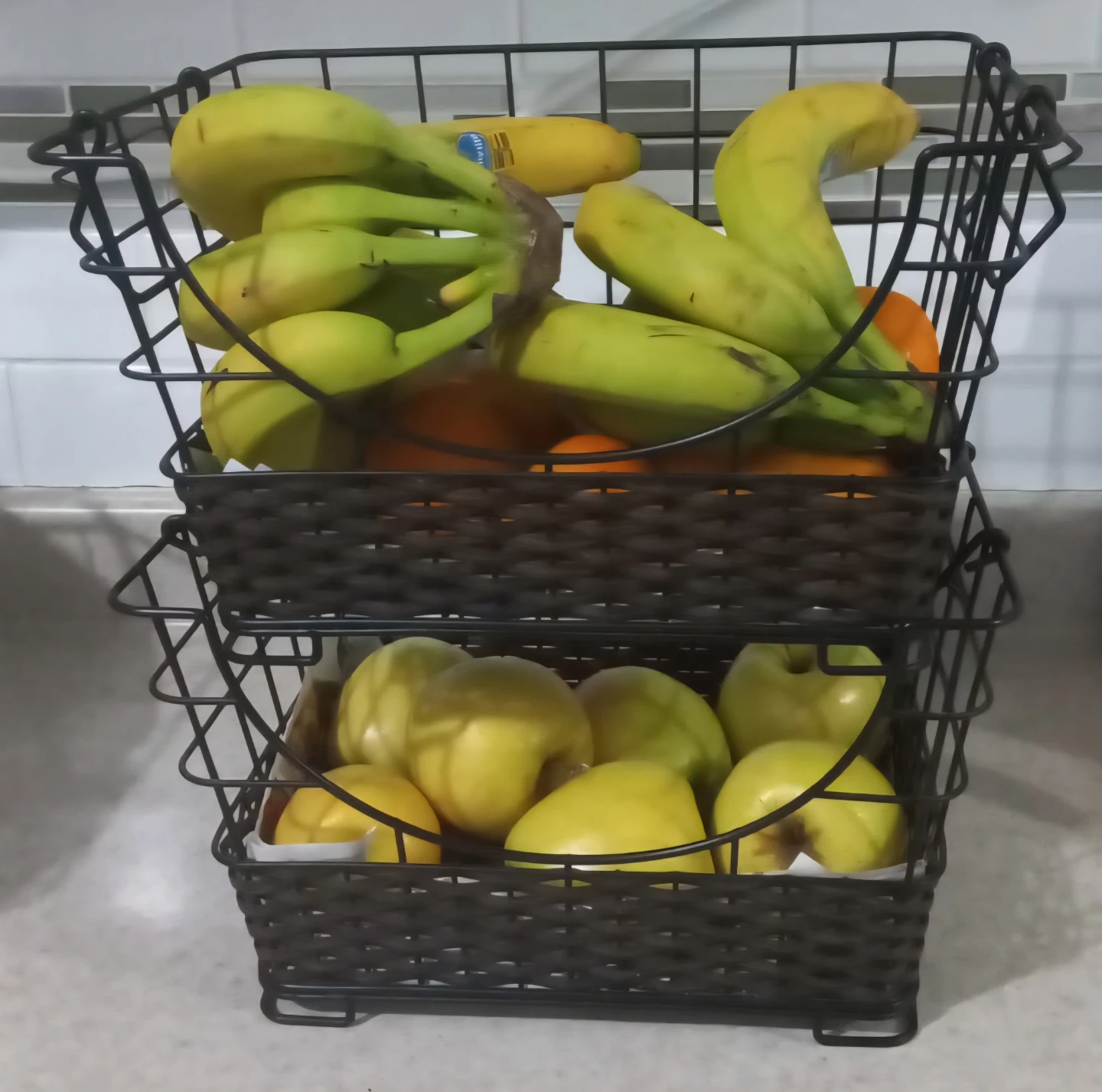 2 Tier Wire Storage Basket