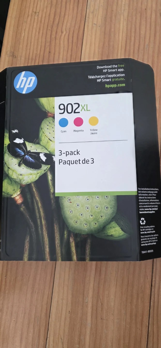 HP 902XL Ink Cartridges 3-Pack (Cyan, Magenta, Yellow)
