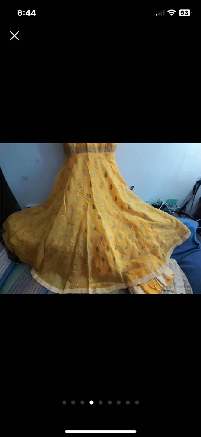 Yellow Embellished Maxi Dress - photo 2