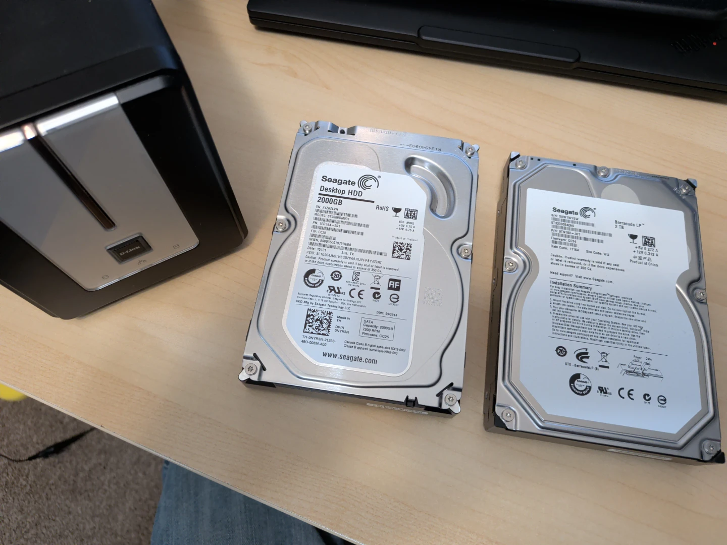 2x 2TB SATA Hard Drives