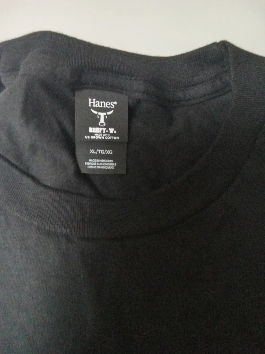 Hanes Beefy-T XL Black T-Shirt