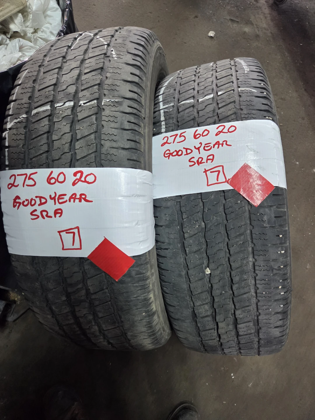 2 Goodyear Tires 275 60 20 SRA
