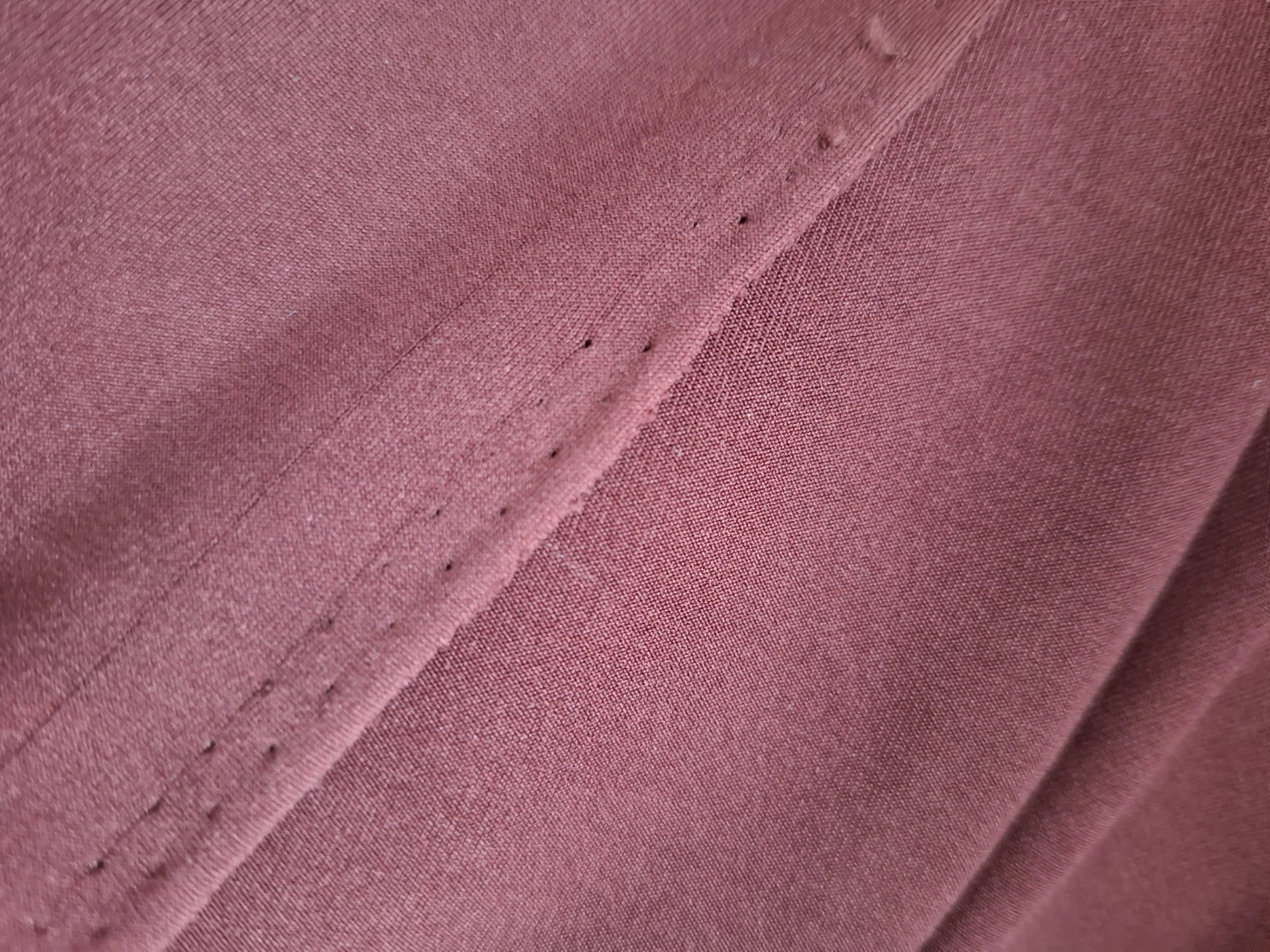Soft stretch fabric pieces in dusty mauve & warm grey. - photo 4