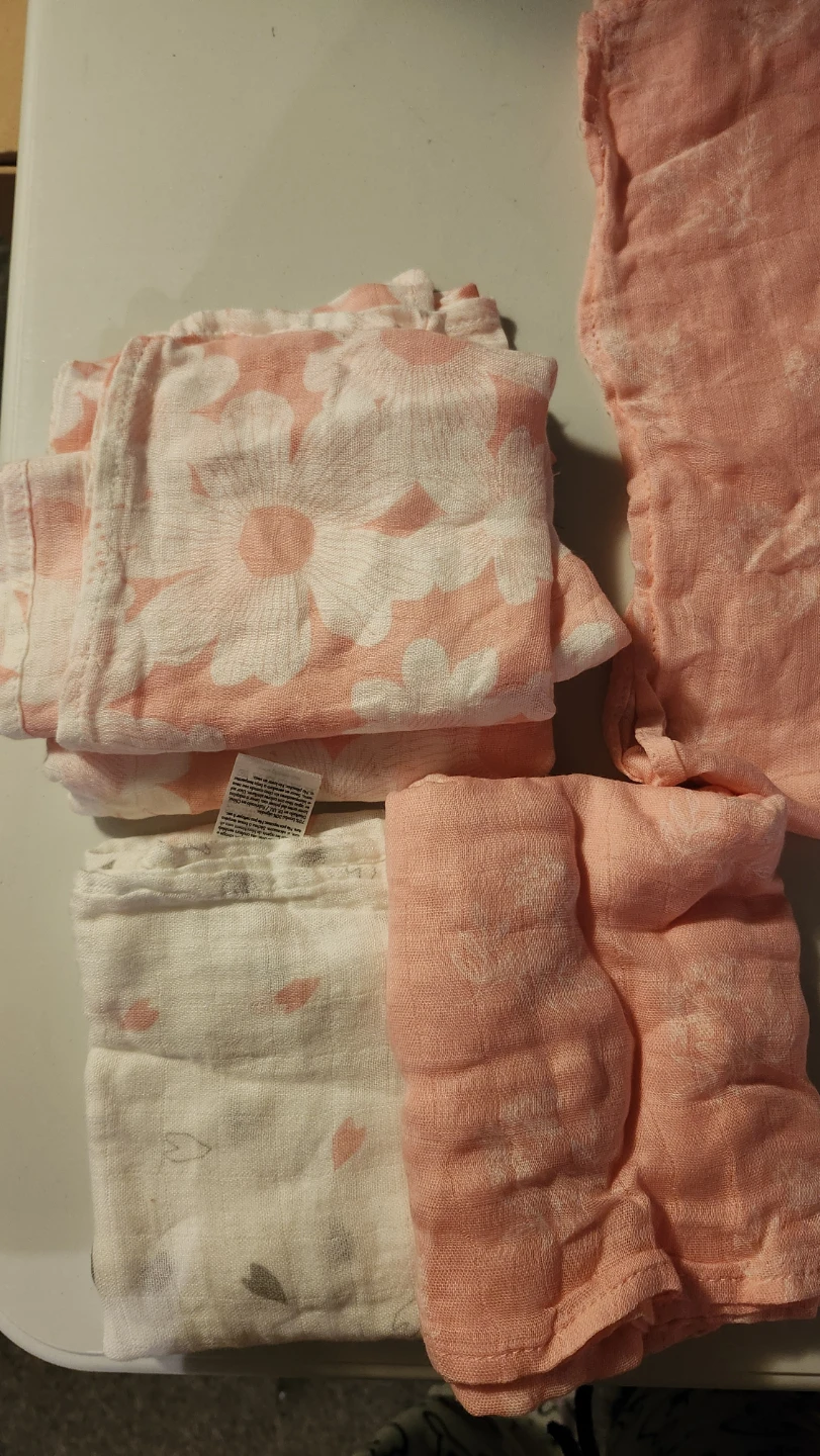 Gllquen Baby Swaddle Blanket Set Pink Floral - photo 3