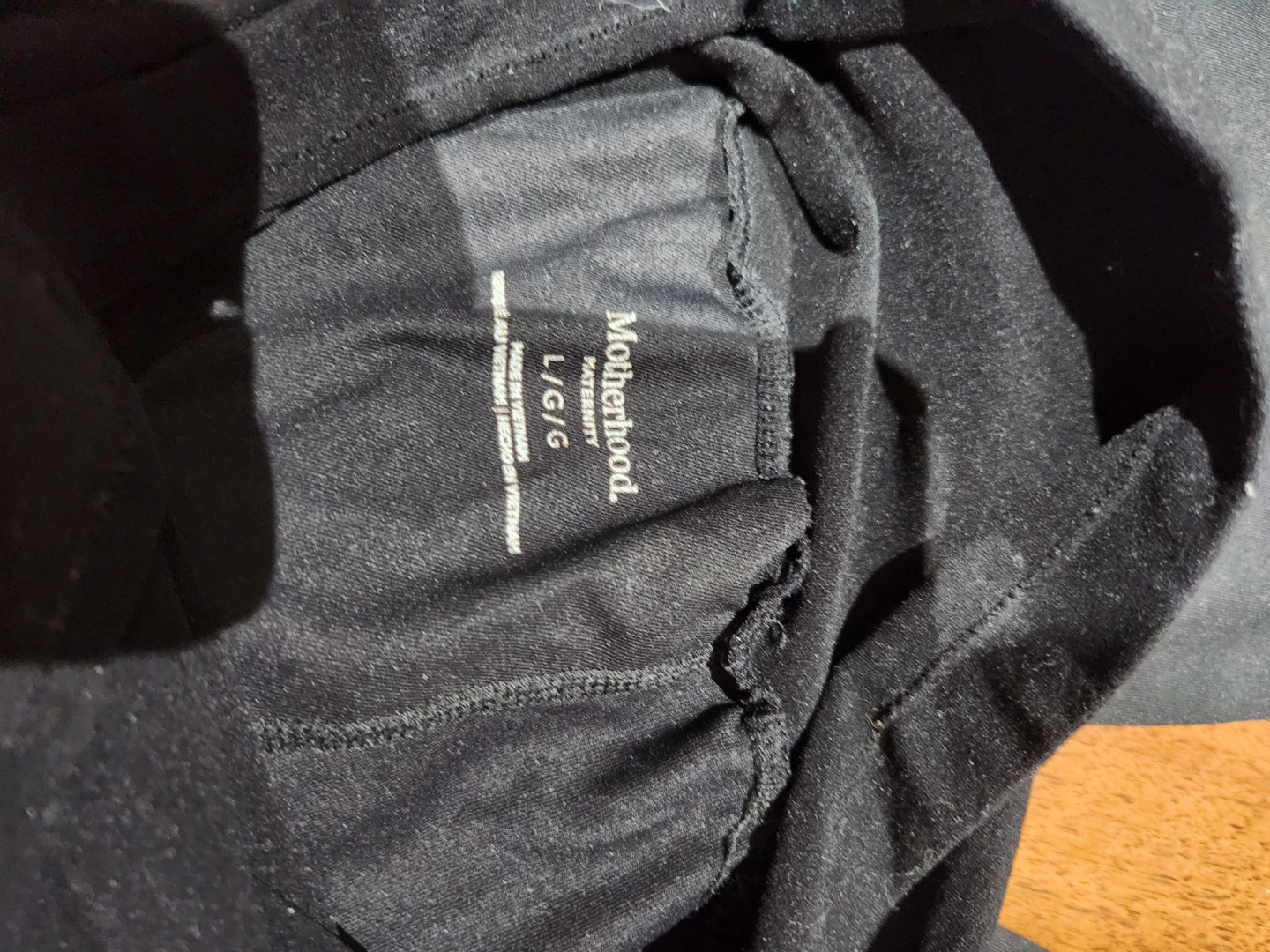 Motherhood Maternity Black Cropped Pants Size L - photo 2